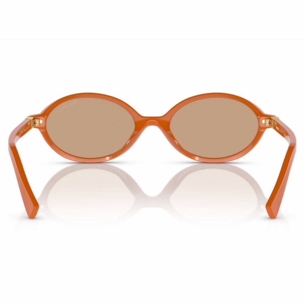 NWT Miu Miu oval orange sunglasses - Picture 4 of 8